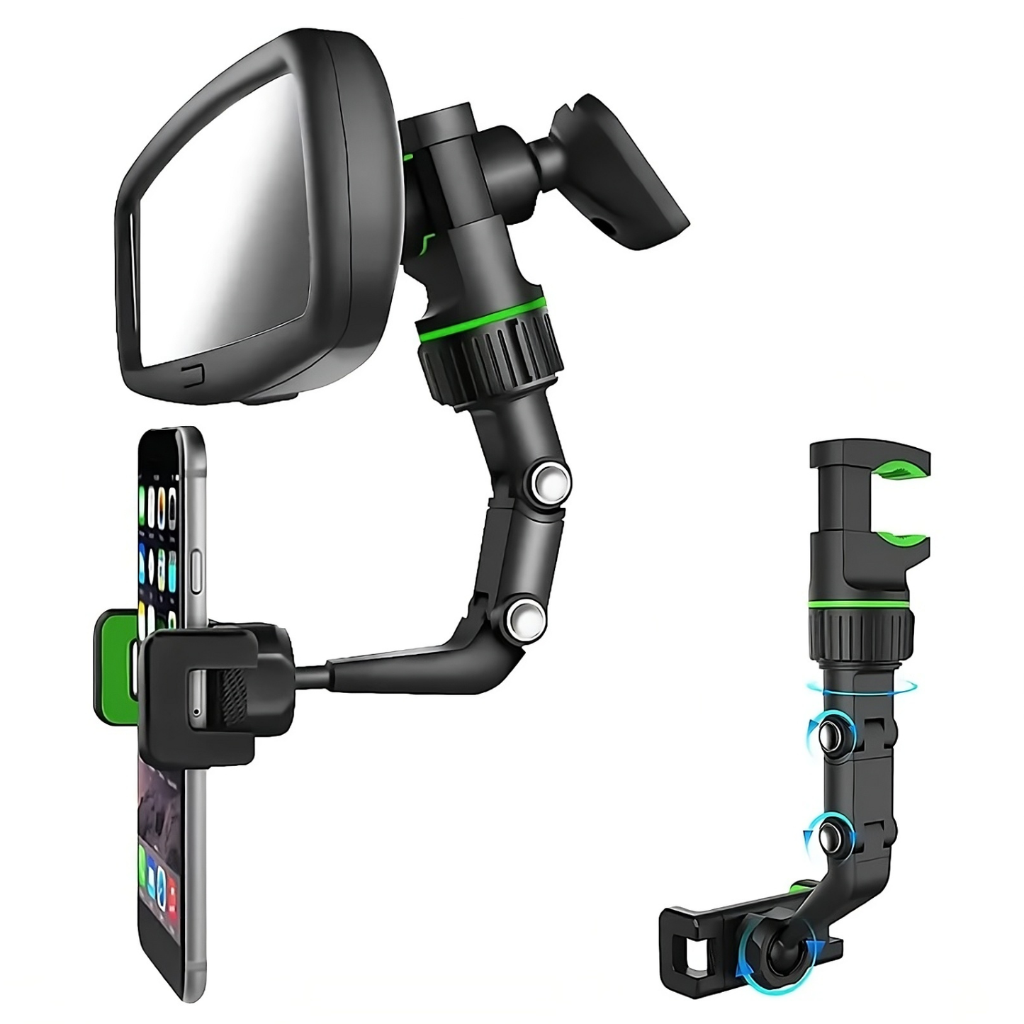 حامل هاتف متعدد الوظائف يُثبّت على مرآة الرؤية الخلفية