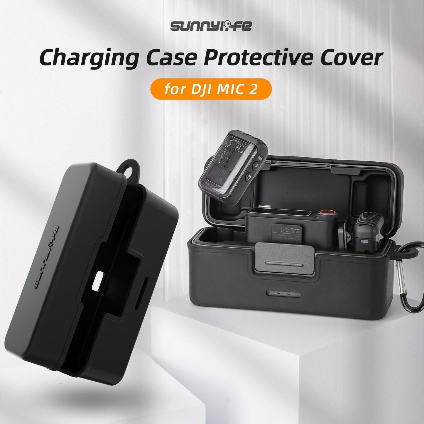 NNEIDS Protective Cover For Dji Mic 2 Charging Case - Wireless Mic Compatible
