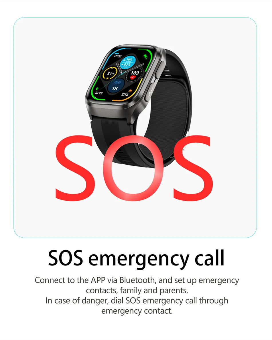 2026 New Air Pump Blood Pressure Accurate Measure Smart Watches Men Micro Physical Examination Fitness Sports Airbag SmartWatch