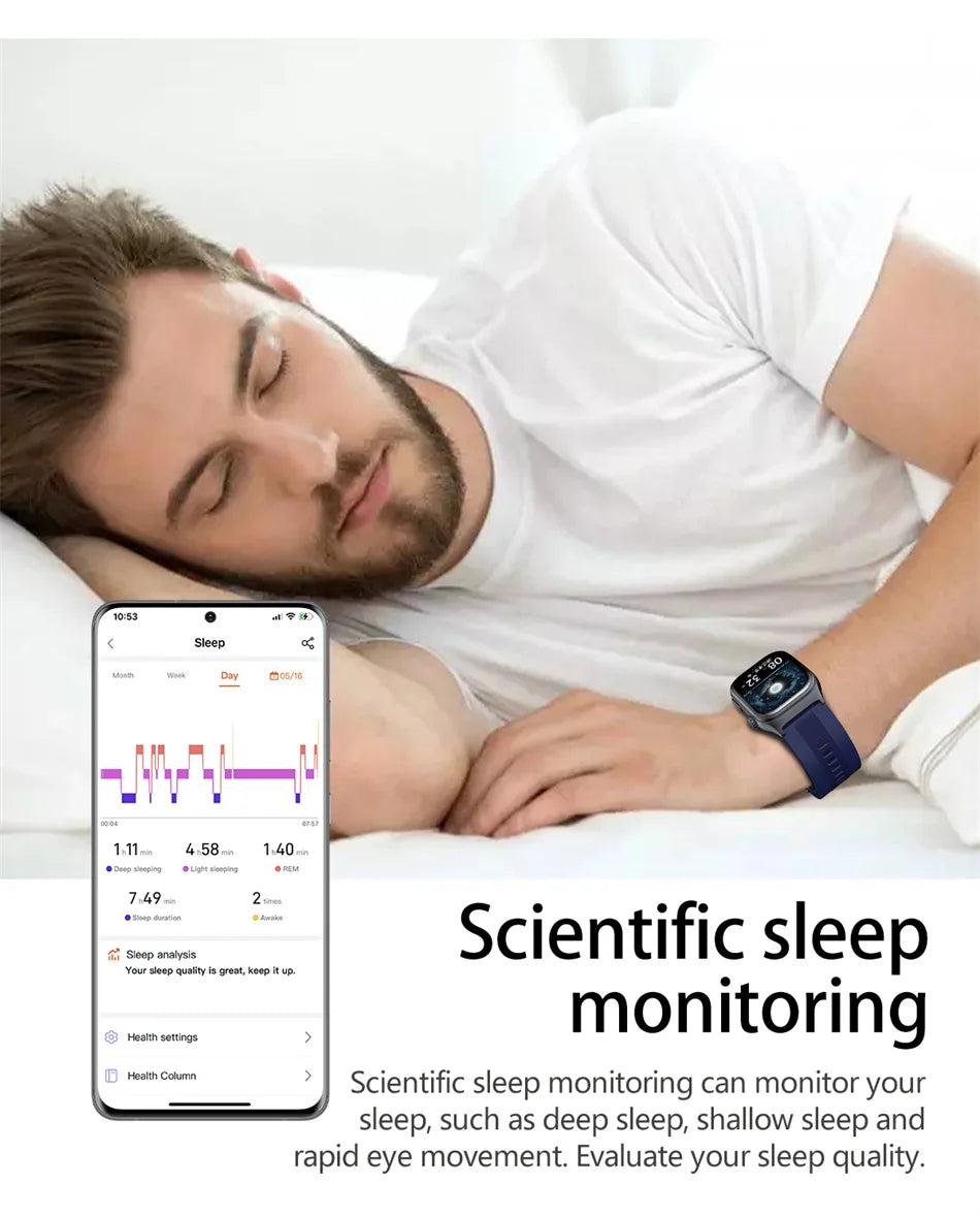 2026 New Air Pump Blood Pressure Accurate Measure Smart Watches Men Micro Physical Examination Fitness Sports Airbag SmartWatch