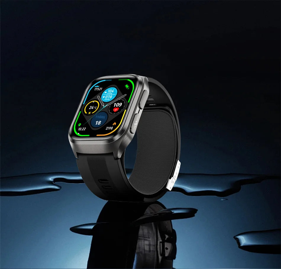 2026 New Air Pump Blood Pressure Accurate Measure Smart Watches Men Micro Physical Examination Fitness Sports Airbag SmartWatch