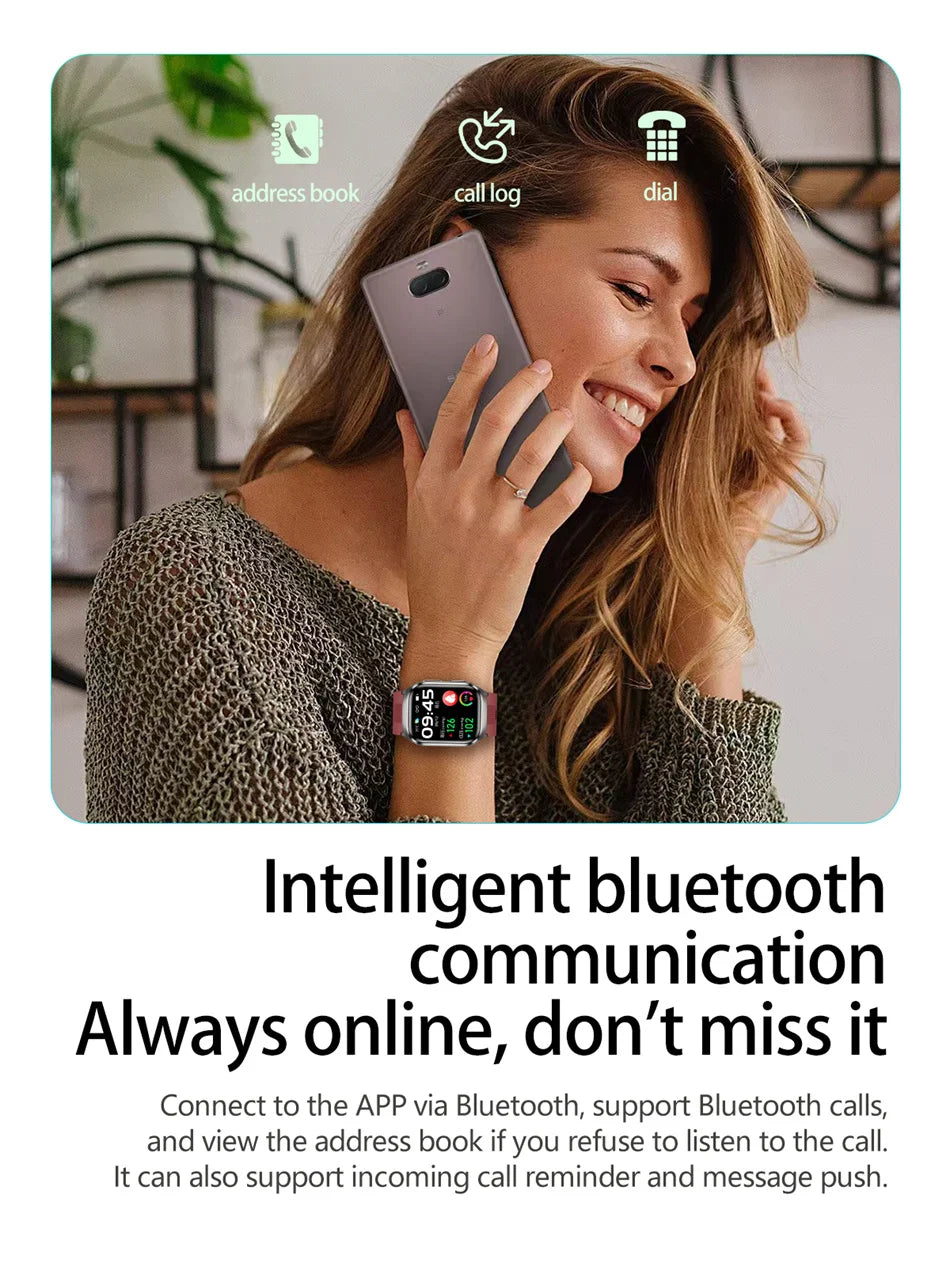 2026 New Air Pump Blood Pressure Accurate Measure Smart Watches Men Micro Physical Examination Fitness Sports Airbag SmartWatch