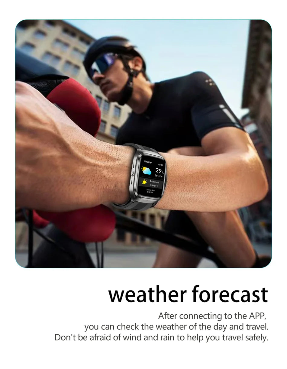 2026 New Air Pump Blood Pressure Accurate Measure Smart Watches Men Micro Physical Examination Fitness Sports Airbag SmartWatch